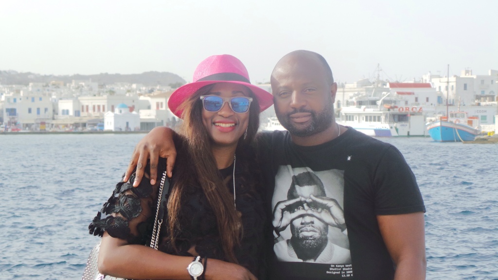 Ola and her better half in Mykonos!